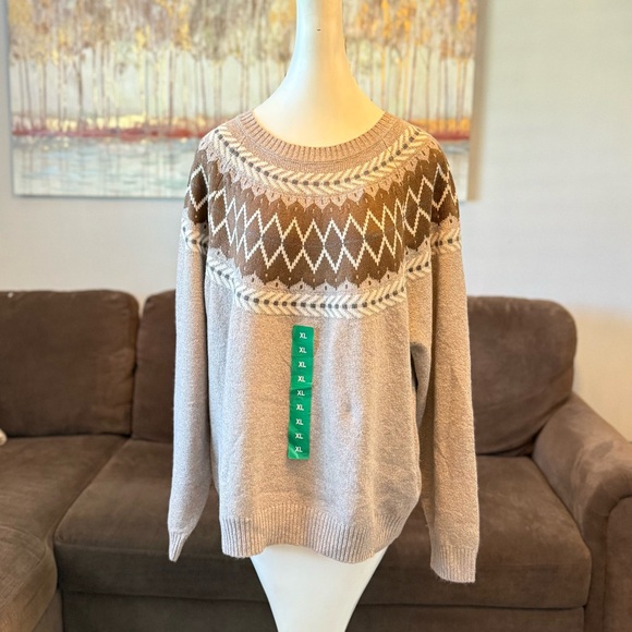 Weatherproof Vintage Ladies' Fairisle Sweater - Picture 7 of 8